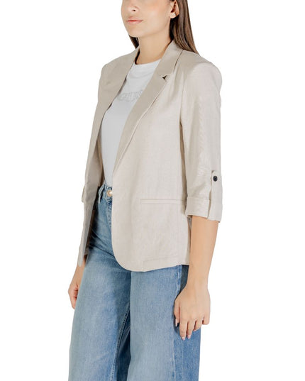 Only Beige Linen Blazer