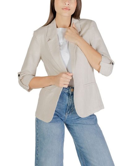 Only Beige Linen Blazer