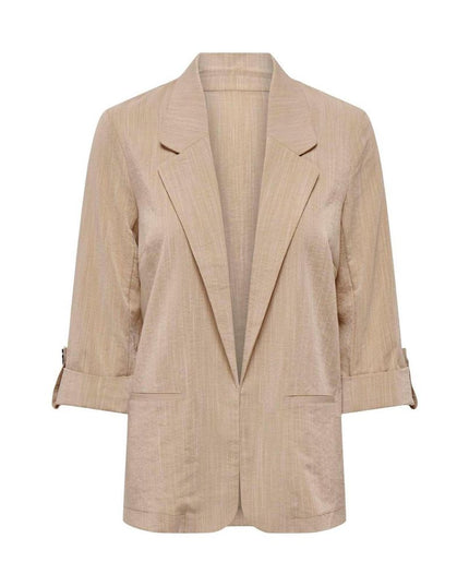 Only Beige Viscose Blazer