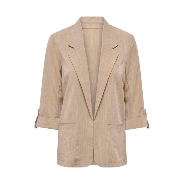 Only Beige Viscose Blazer
