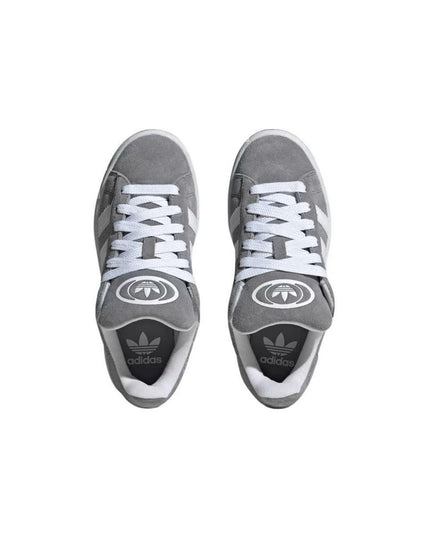 Adidas Originals Gray Leather Low Top Sneakers