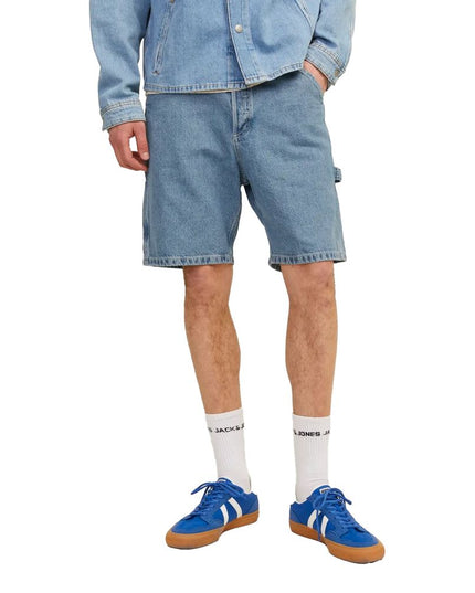 Jack Jones Light Blue Cotton Bermuda Shorts