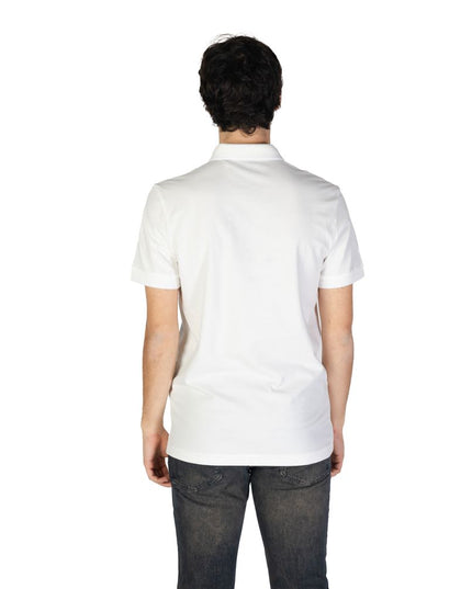 Hugo Boss White Cotton Polo Shirt