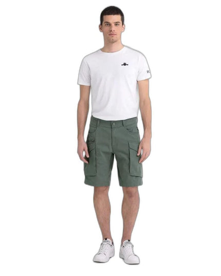 Replay Green Cotton Bermuda Shorts