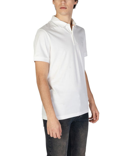 Hugo Boss White Cotton Polo Shirt