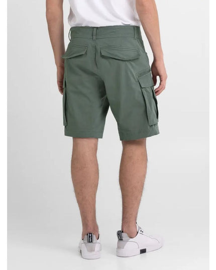 Replay Green Cotton Bermuda Shorts