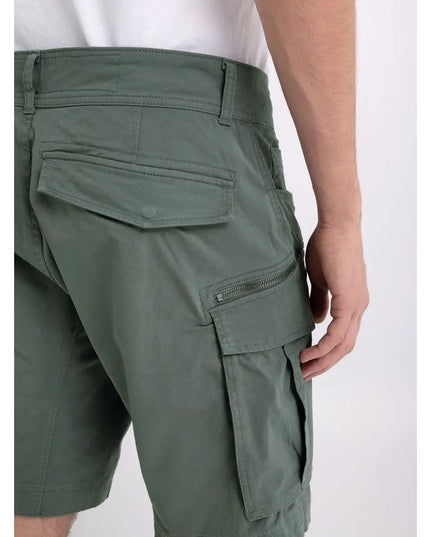 Replay Green Cotton Bermuda Shorts