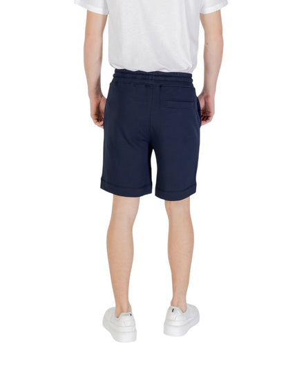 Hugo Boss Blue Cotton Bermuda Shorts
