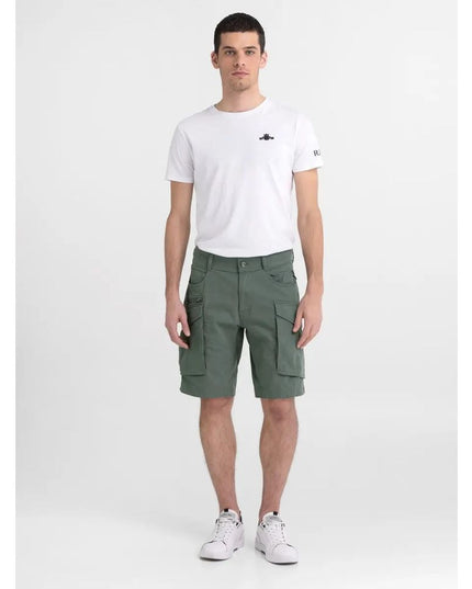 Replay Green Cotton Bermuda Shorts