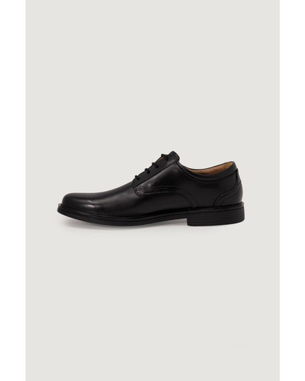 Clarks Black Leather Oxfords And Derbies