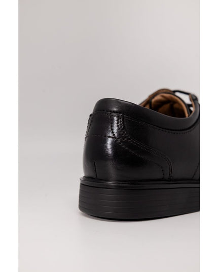 Clarks Black Leather Oxfords And Derbies