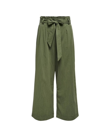 Only Green Viscose Casual Pants