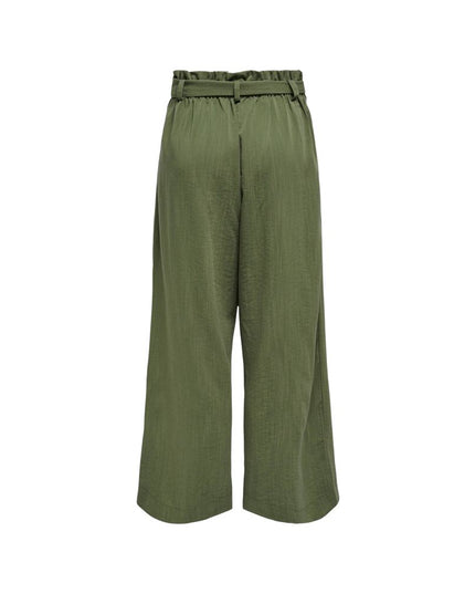Only Green Viscose Casual Pants