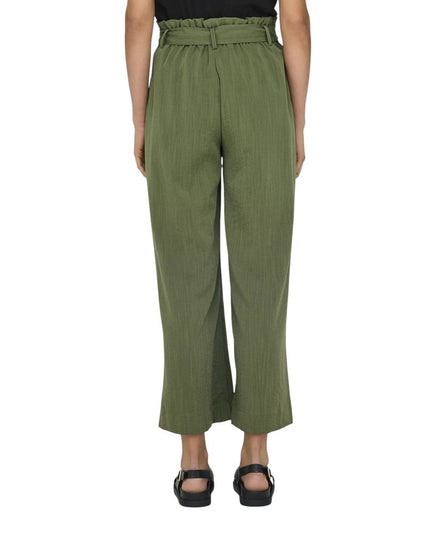 Only Green Viscose Casual Pants