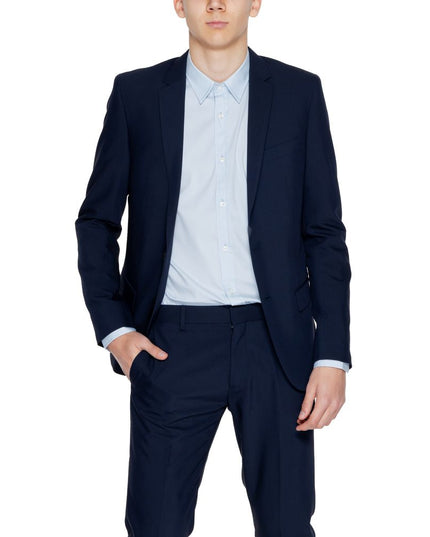 Antony Morato Blue Polyester Blazer