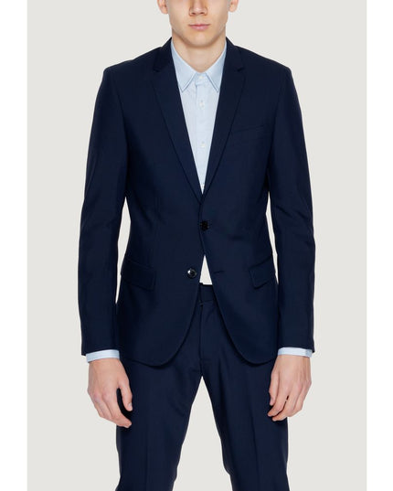 Antony Morato Blue Polyester Blazer