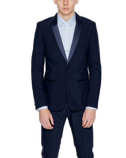 Antony Morato Blue Polyester Blazer