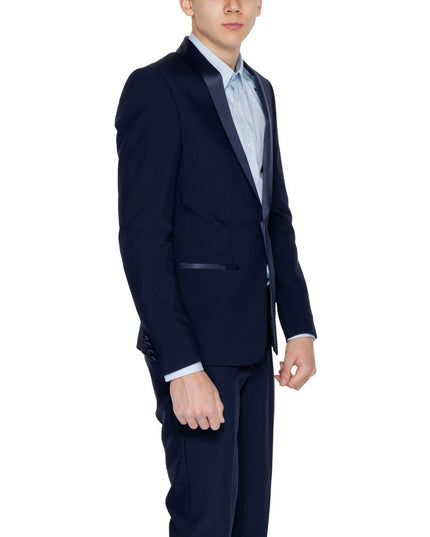 Antony Morato Blue Polyester Blazer