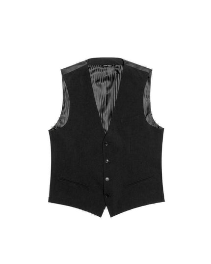 Antony Morato Black Polyester Waistcoat