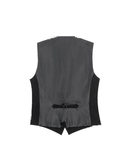Antony Morato Black Polyester Waistcoat