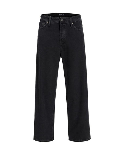 Jack Jones Black Cotton Relaxed Fit Jean