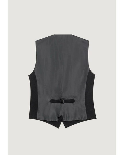 Antony Morato Black Polyester Waistcoat