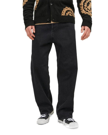 Jack Jones Black Cotton Relaxed Fit Jean