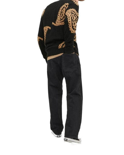 Jack Jones Black Cotton Relaxed Fit Jean