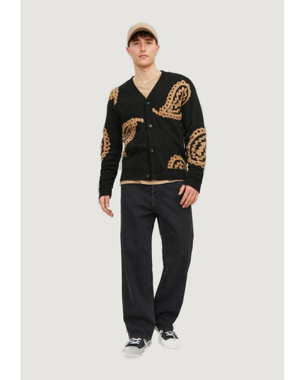 Jack Jones Black Cotton Relaxed Fit Jean