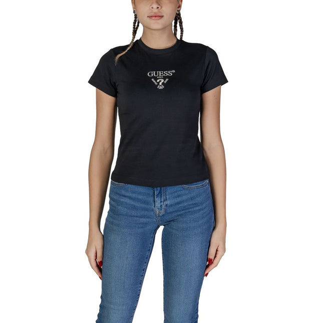 Guess Active Black Cotton T-Shirt