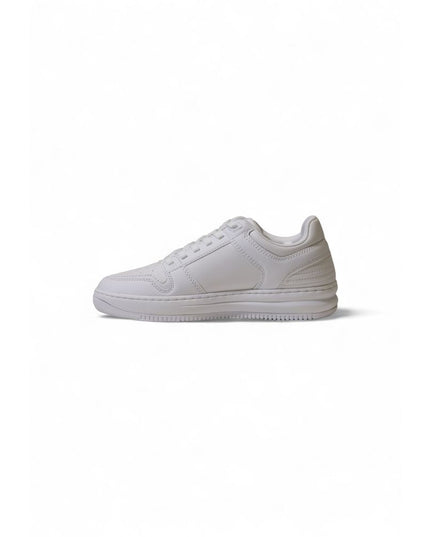 EA7 Emporio Armani White Polyester Athletic Sneakers