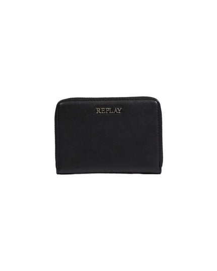 Replay Black Polyester Wallet