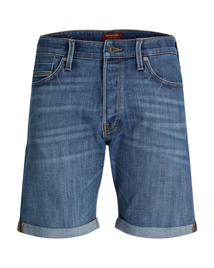 Jack Jones Blue Cotton Bermuda Shorts