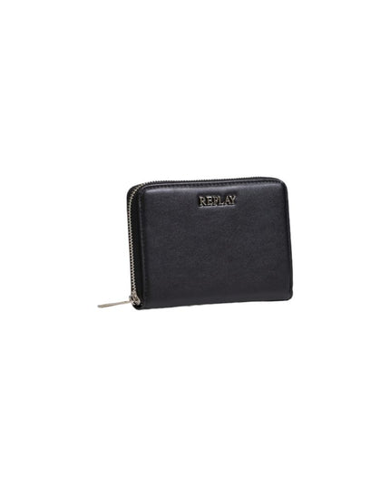 Replay Black Polyester Wallet
