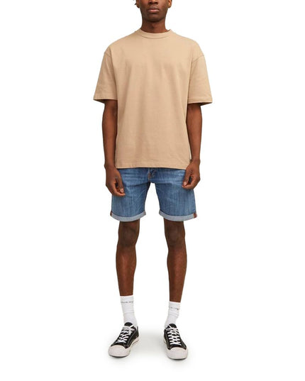 Jack Jones Blue Cotton Bermuda Shorts