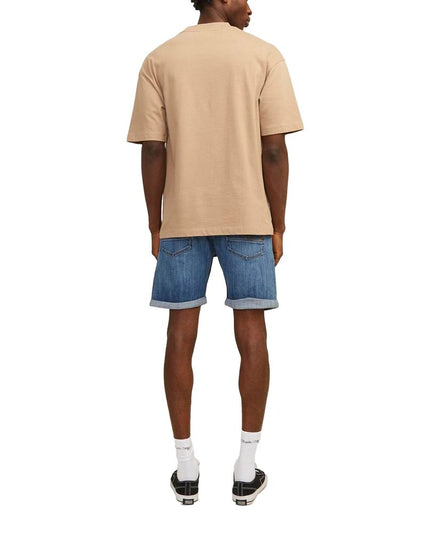 Jack Jones Blue Cotton Bermuda Shorts