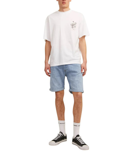 Jack Jones Light Blue Cotton Bermuda Shorts