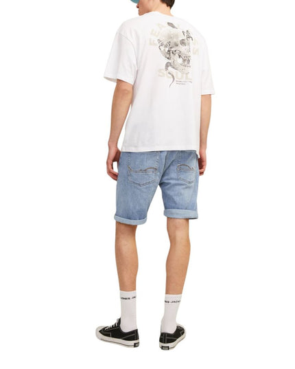 Jack Jones Light Blue Cotton Bermuda Shorts