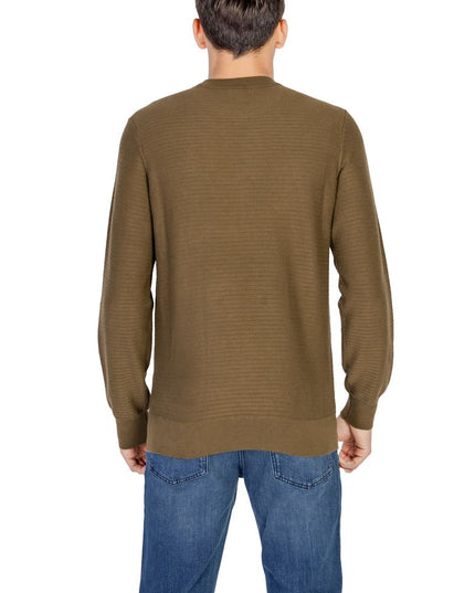 Hugo Boss Green Cotton Sweatshirt