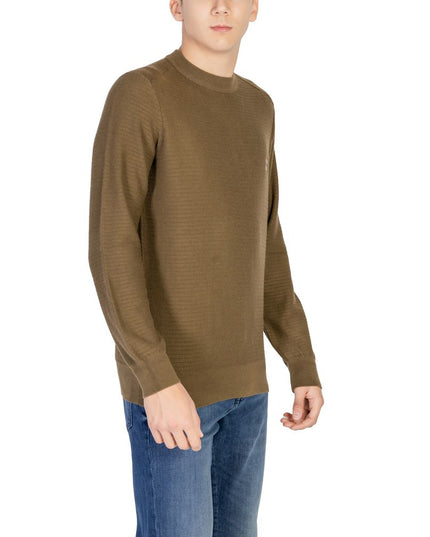 Hugo Boss Green Cotton Sweatshirt