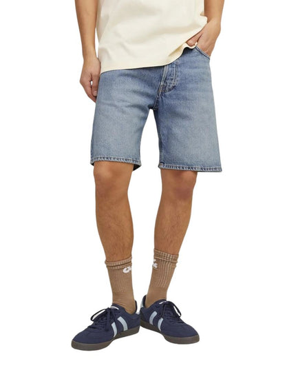 Jack Jones Blue Cotton Bermuda Shorts