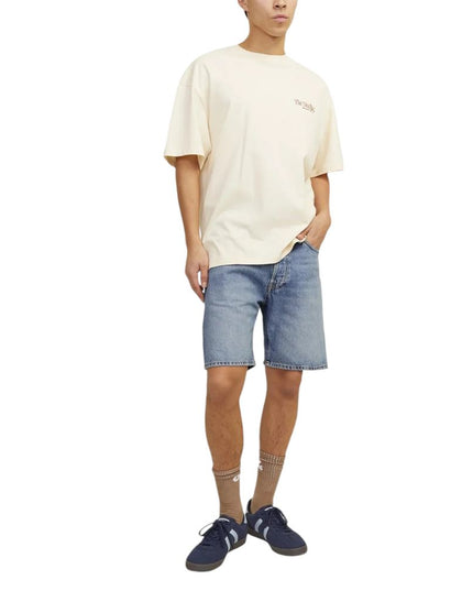 Jack Jones Blue Cotton Bermuda Shorts