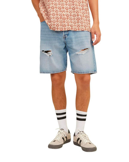 Jack Jones Light Blue Cotton Bermuda Shorts