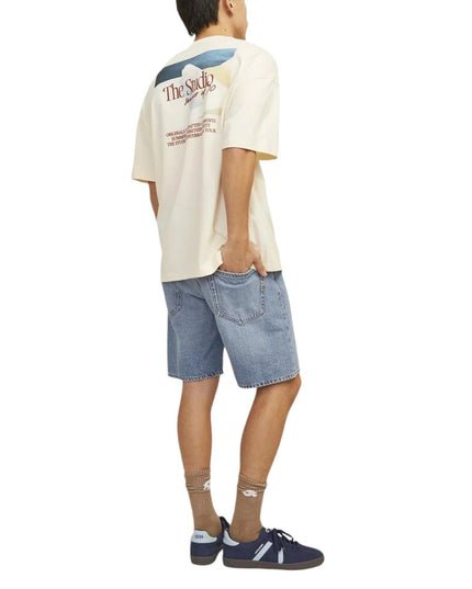 Jack Jones Blue Cotton Bermuda Shorts