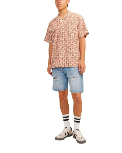 Jack Jones Light Blue Cotton Bermuda Shorts