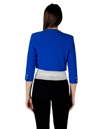 Morgan De Toi Blue Polyester Full-Length Jacket