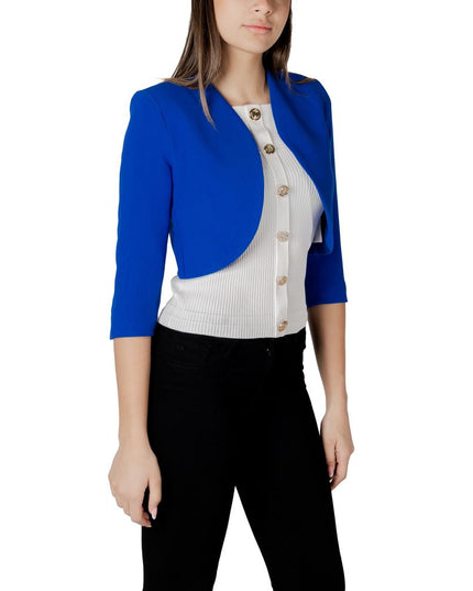 Morgan De Toi Blue Polyester Full-Length Jacket
