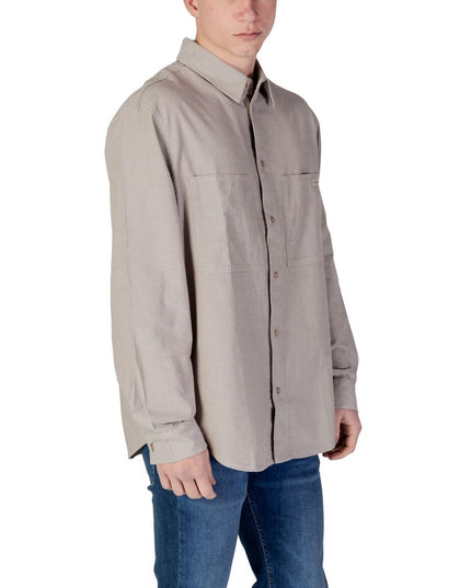 Calvin Klein Jeans Beige Recycled Cotton Shirt