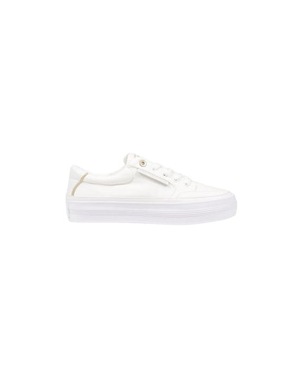 Tommy Hilfiger Cream Recycled Cotton Low Top Sneakers