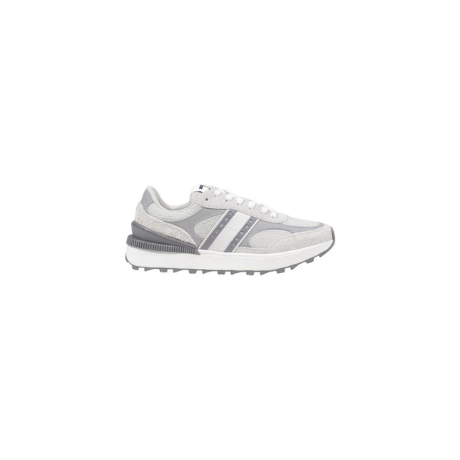 Tommy Hilfiger Jeans Gray Suede Leather Athletic Sneakers